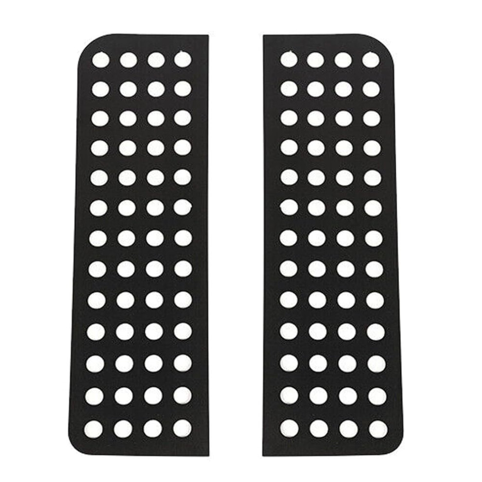 Gloss Rear Door Window Trim Cover For Jeep Wrangler Jk 20072018, Durable Exterior Protection Black 9073542722885