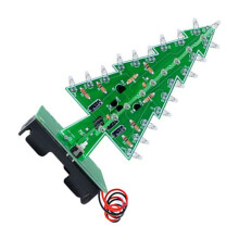 2X DIY Kerstboom LED Kit - Knipperende Lichten Circuit Kit voor Feestelijk Elektronisch Plezier Kleurrijk