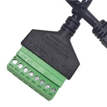 4pcs 20cm RJ45 to Screw Terminal Block 8p Connector Ethernet Crystal -Male to 8 Pin Screw Terminal Network Adapter