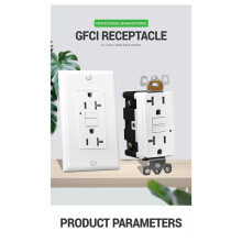 5X GFCI Outlet 20A, GFI Electrical Receptacle with LED Indicator, 20A Tamper-Resistant Ground Fault Circuit Interrupter