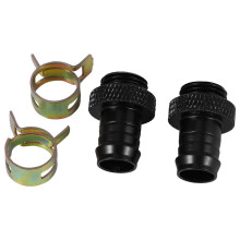 10Pcs Barb Raccordant le Radiateur de Cuivre de Radiateur de Refroidissement Ă L'Eau D'Ordinateur Refroidissant la Pince pour la Tuyauterie de 3/8