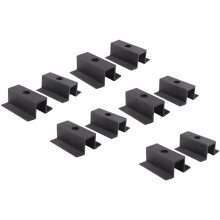 80 X Centre Clamp PV Solar Panels, Black, Module Clamp for All Frame Heights, Solar Panels Bracket for Solar Panels Roof