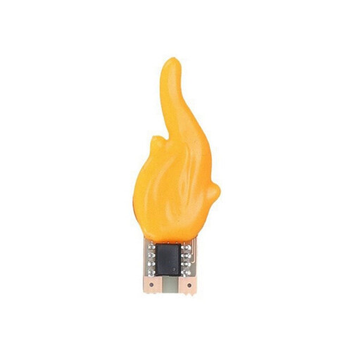 LED Flash Candle Flame Light 1800K Warm White Birthday Camping Light Bulb LED Decorative Light Accessorie 2Pcs 1