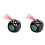 2X Projection Alarm Clock Ceiling Display Snooze Desk Table Clock Voice Multifunction Digital Projection Clock Black 1