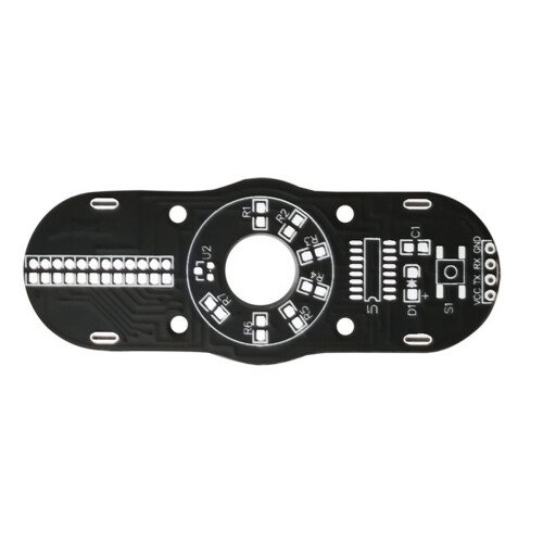 2X LED Flashing Finger Tip Gyroscope DIY Electronic Kit 51 Microcontroller Circuit Board Welding Assemble Components 1