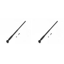 2X Nylon Simulation Front Bumper Antenna Decoration for MN78 1/12 RC Car Upgrade Parts Accessories