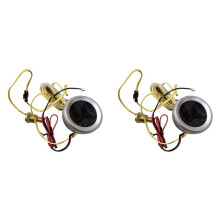 2pcs 52mm Water Temperature Gauge Car Digital Meter LED Display with Temperature Sensor Alarm Function