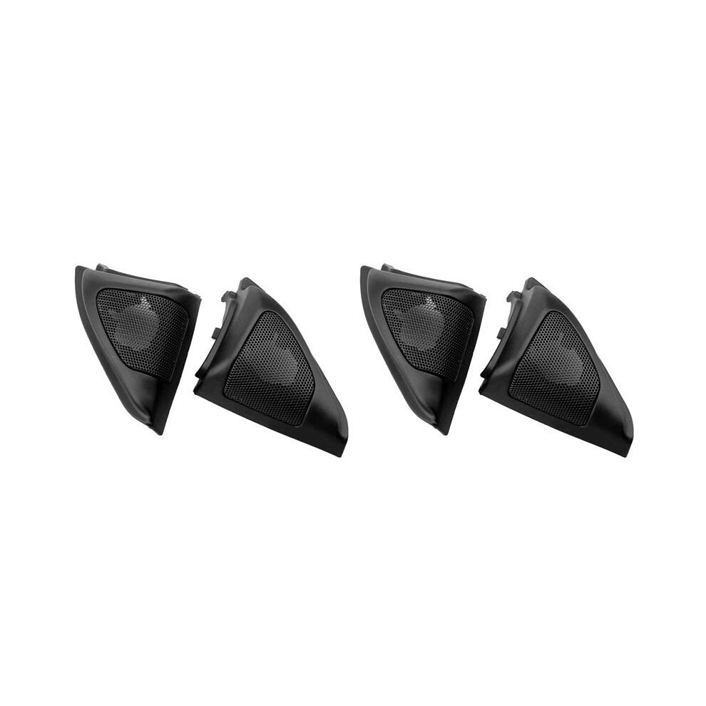 4X Car Door Panel Audio Horn Cover Tweeter Triangular Speaker Loudspeaker Cover Trim For 2003-2006 6031509231316