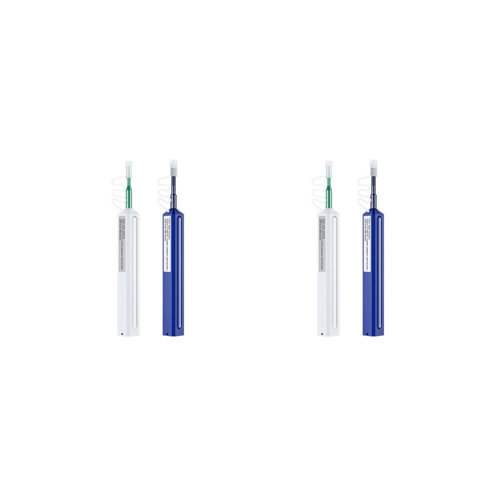 4Pcs Fiber Optic Cleaner Pen 2.5Mm For Lc/Mu 1.25Mm For Sc/Fc/St Connector Optical Fiber Optic Cleaning Pen Tool White 6031106824928