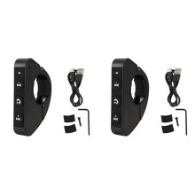 2X Telecomando Wireless per Caschi da Moto Controllo Manubrio Tastiera Telecomando Collega al Cellulare