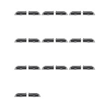 10Pair Front Air Vent Grille Clip Trim for X5 X6 X7 G05 G06 G07 Car A/C Outlet Repair Kits 64119458541 6411 9468 531