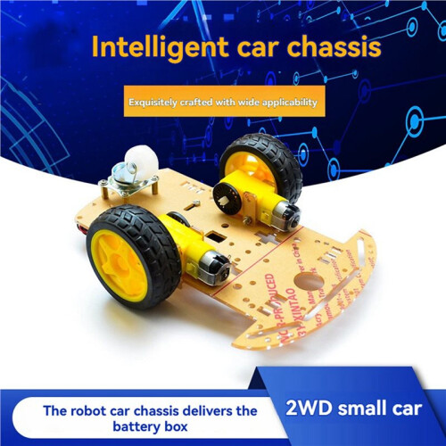 2X Diy Kit 2WD Robot  Car Chassis Kits with Speed Encoder DIY Education Robot  Car Kit 2