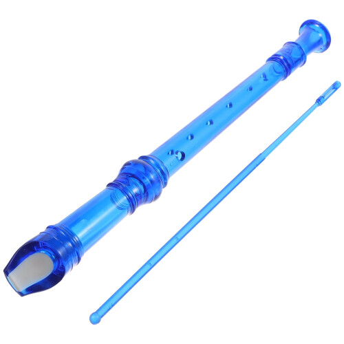 Soprano Recorder Blue ABS Beginner Instrument 1 Pack