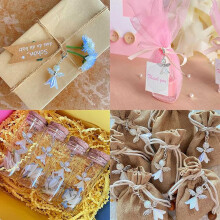 100sets DIY Guardian Angel Pendant Kit, Make Your Own Pearl Angel Pendant, Key , Pendant for DIY Wedding Crafts