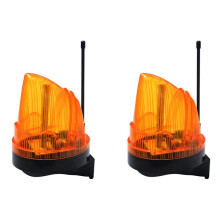 2X 12V-220V LED Alarm Light Strobe Flashing Emergency Warning Lamp Wall Mount for Automatic Gate Opener