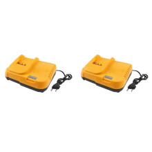 2X Ersatz-Akkuladegerät Passend für -Lithium-Akku / DCB200 DCB201 DCB609 DCB182 DCB204 Akkuladegerät EU-Stecker