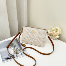 Γυναικεία τσάντα Crossbody από ψάθα – Μικρή τσάντα παραλίας και καλοκαιριού Boho με
