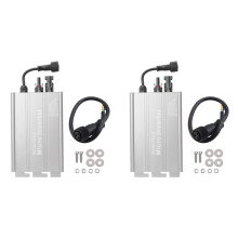 2X 700W Solar for Micro-Inverter Solar Grid Tie Microinverter IP65 Control Self Cooling 110/230V
