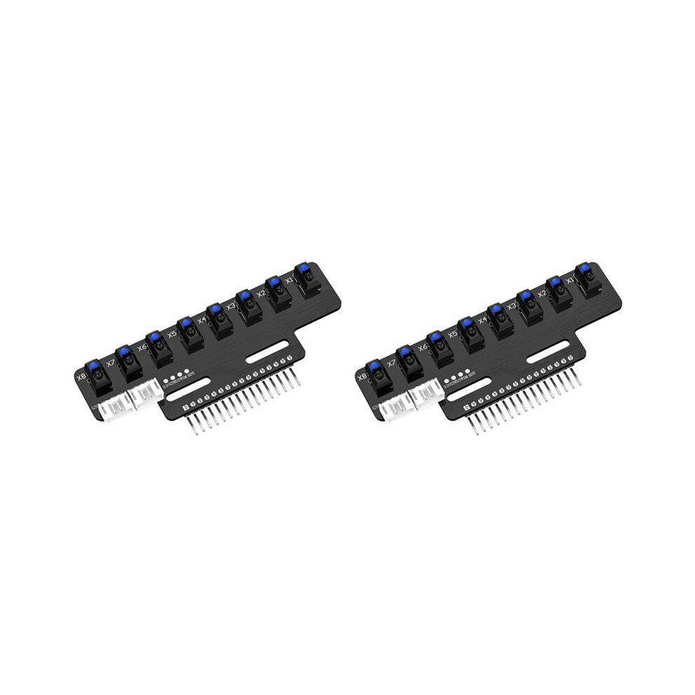 2Pcs 8 Channel High Precision Electronic Infrared Tracking Sensor Module Support Automatic Calibration A 4713675710728