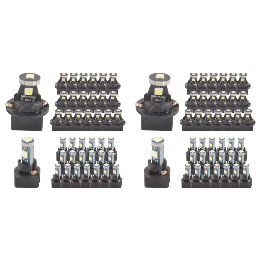 80 Pieces T5 T10 Led Bulbs Dash S With Twist Socket Instrument Dashboard Led Bulbs For Interior Car S Light 6033923060121