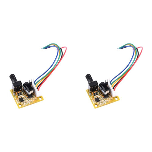 2X BLDC 3-Phase Brushless Motor Driver DC5V-15V 2A 15W  Motor Speed Controller Sensorless Board Module Power Supply