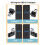 Adaptador USB 3.0 de 8 Pacotes Ângulo Vertical para Cima e para Baixo, Ângulo Horizontal Esquerdo e Direito USB Macho para Conector Extensor Fêmea 3