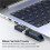 Adaptador USB 3.0 de 8 Pacotes Ângulo Vertical para Cima e para Baixo, Ângulo Horizontal Esquerdo e Direito USB Macho para Conector Extensor Fêmea 4