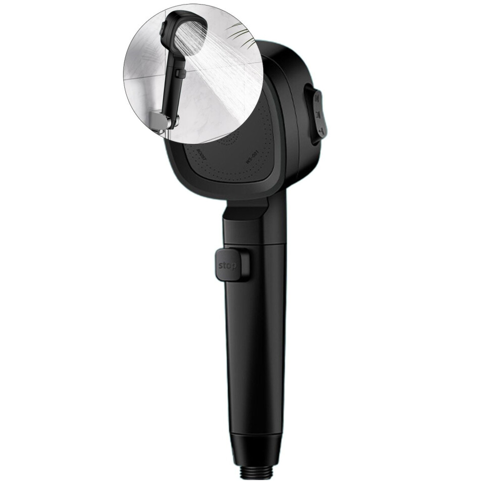 Showerhead With Jets Water, Multifunctional Handheld Shower Head, Handheld Water Massager(Black) 9365509590058