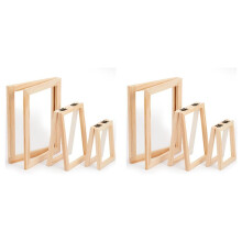 6 Pieces Paper Making Wooden Paper Making Mould Papermaking Screen Kit 3 Size Frame for DIY Paper  (A7, A6, A5)