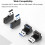8 Pack USB 3.0 Adapter Vertical  and Down Angle, Horizontal Left and Right Angle USB Male to Female Extender Connector 6