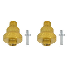 2X 3-in-1 Diamantboorset, 20-35-50 mm Getrapt Pagodeontwerp, Meerlaagse Conische Gatopener