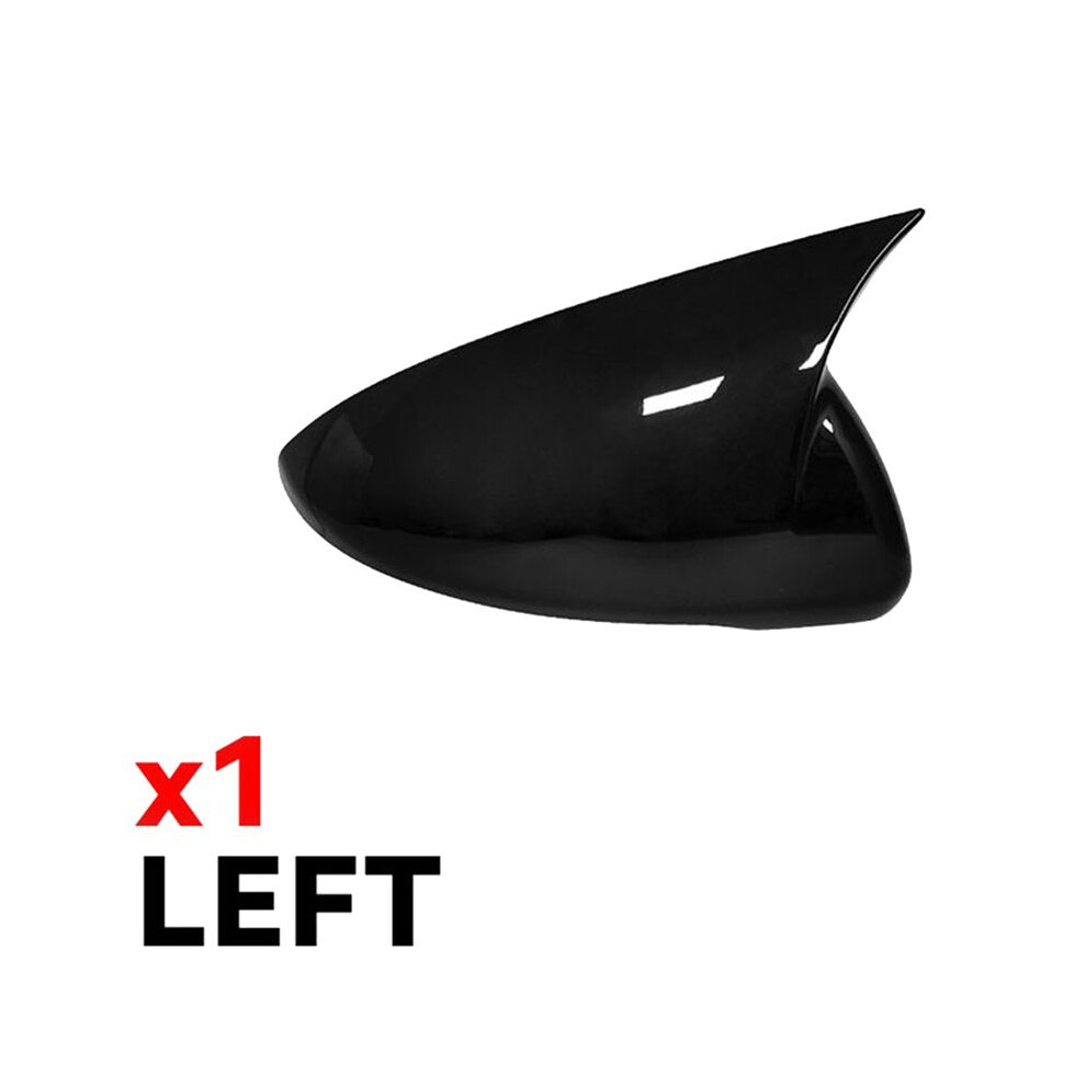 2Pair Rearview Mirror Cover For Forte K3 Cerato 2019-2023 Mirror Modified Ox Horn Shell Sticker Bright Black 6032575343361