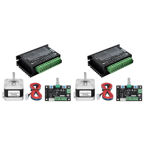 2X Stepper Motor Driver Kit 17HS4401+TB6600 4A+MKS OSC Adjustable Forward and Reverse Speed