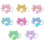 Purple Silicone Straw Covers with Bow Design 2PCS 5
