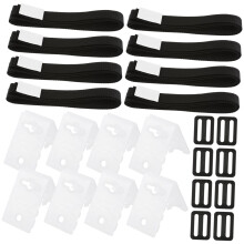 Solar Pool Cover Reel Straps Kit for Inground Pools with Durable Buckles and Easy Adjustment