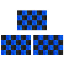 72 Pezzi 25X25X5Cm Studio Acustico Schiuma Insonorizzata Piramide Isolamento Acustico Pannelli di Trattamento Assorbimento Acustico Nero + Blu