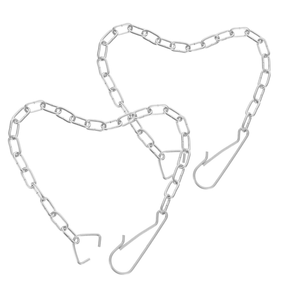 2Pcs Stainless Steel Toilet Flapper Chain Toilet Tank Chain Replacement For Toilet Flushing Mechanism Universal Fit For Most Toilets 9365509590010