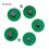 2pcs 10cm/3.94inch Polarization  Disk MWO Optical Disk Multi-Wave Oscillator Antenna Ornaments 5