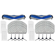 2Ensemble pour  Deebot N20/N20 /N20 Pro  Robot Aspirateur Pièces de Rechange Brosse Latérale Principale Filtre HEPA Chiffon de