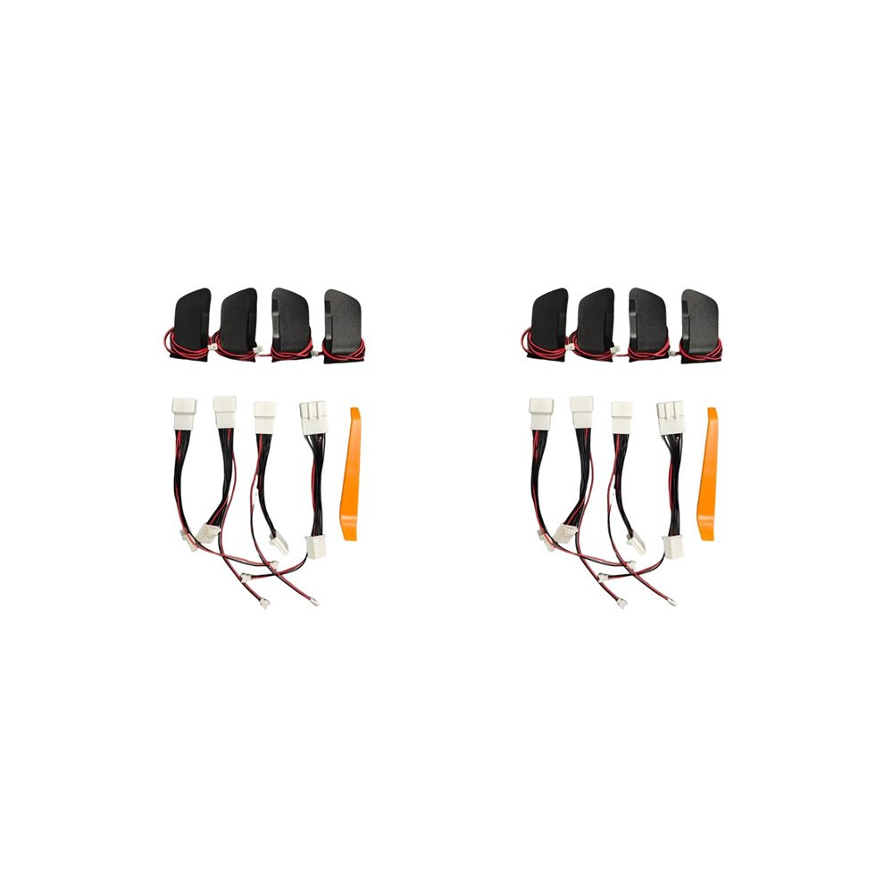 8X For C-Hr Chr 2018-2023 Inner Door Handle Bowl Atmosphere Car Door Bowl Handle Frame Led Ice Light 6032382764441