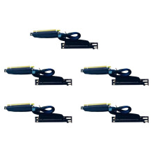 5X Câble D'Extension de Carte Graphique de Serveur GPU PCIE 4.0 X16, Faisceau de Câbles en Maille Tissée, Câble D'Extension GEN4, 30 cm