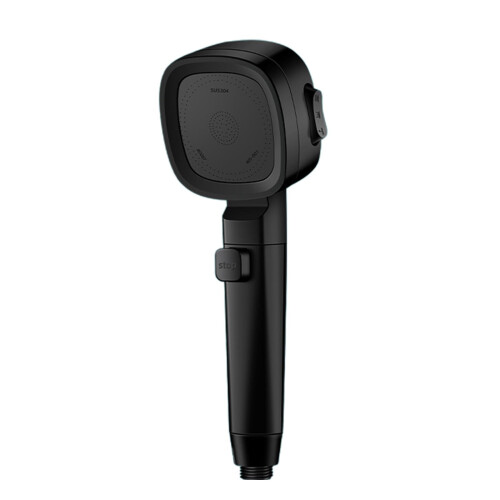 Handheld Shower Head with Water Jets Black 2
