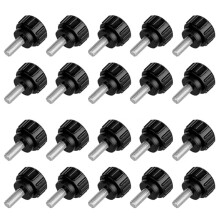 20 PCS Thumb Screws, Mount Screws M 4 X 10 mm Knurled Thumbscrews with Carbon Steel Thread,Mechanical Door Fastening