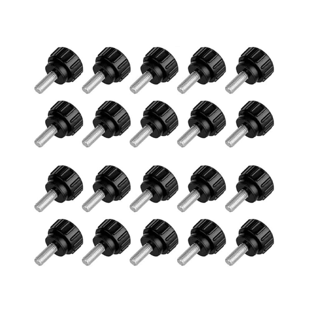 20 Pcs Thumb Screws, Mount Screws M 4 X 10 Mm Knurled Thumbscrews With Carbon Steel Thread,Mechanical Door Fastening 4713734725717