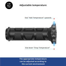 2X Hand Heated Grips 22mm Hand Heated Grips ATV Warmers Molded Grips Adjustable Temperature Heated Grip Handle