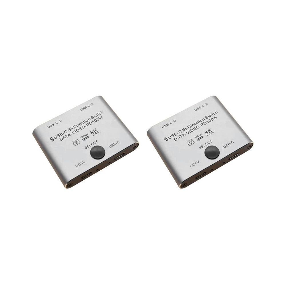 2X Bi Directional Usb C Splitter 8K Usb C Switcher Kvm 8K 60Hz 4K 144Hz Video For Multiple Source No Usb C 6032462196872