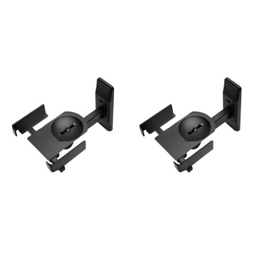 2Pcs Sound Speaker Wall Mount Speaker Bracket Hanger Adjustable Angle Surrounding Wall Hanging Rack HiFi Bookshelf Box A