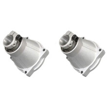 2X 9tandskaft, 26 mm Röranslutningsplatta för 43CC 52CC,GX35-Motor, Passande för Sidobärande Röjklippare för Grästrimmer