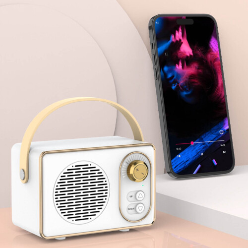 Wireless Retro Bluetooth Speaker Outdoor Plug-in U Disc Audio Mini Portable Bluetooth Speaker Computer Audio 2