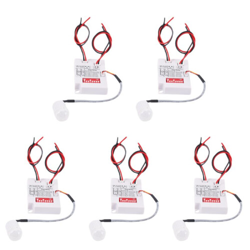 5X 12V 24V PIR Motion Sensor  IR Infrared Human Induction  Delay Relay  Corridor LED Light Timer